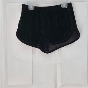 Brandy Melville velvet shorts